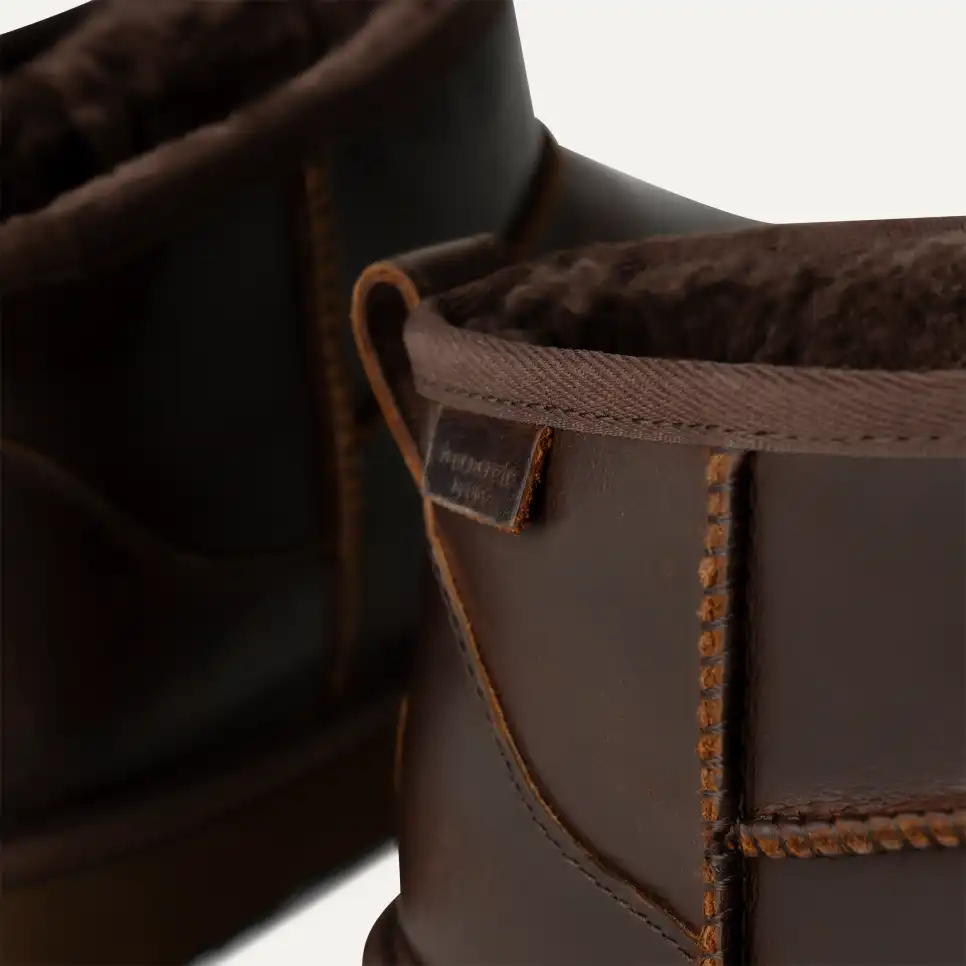 UGG Men’s Classic Ultra Mini Leather Regen Boots - xiceditorial -xic editorial