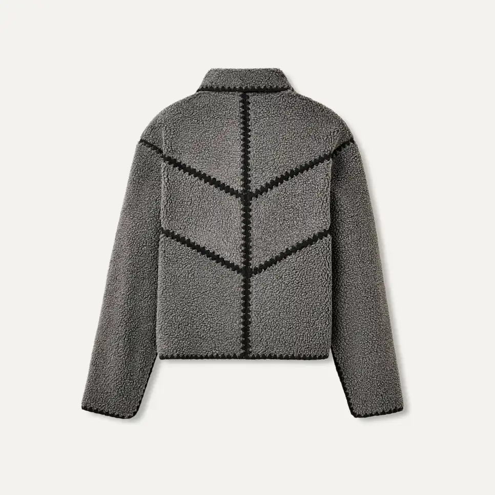 UGG Ellison UGGfluff Shell Jacket Charcoal - xiceditorial - xic editorial