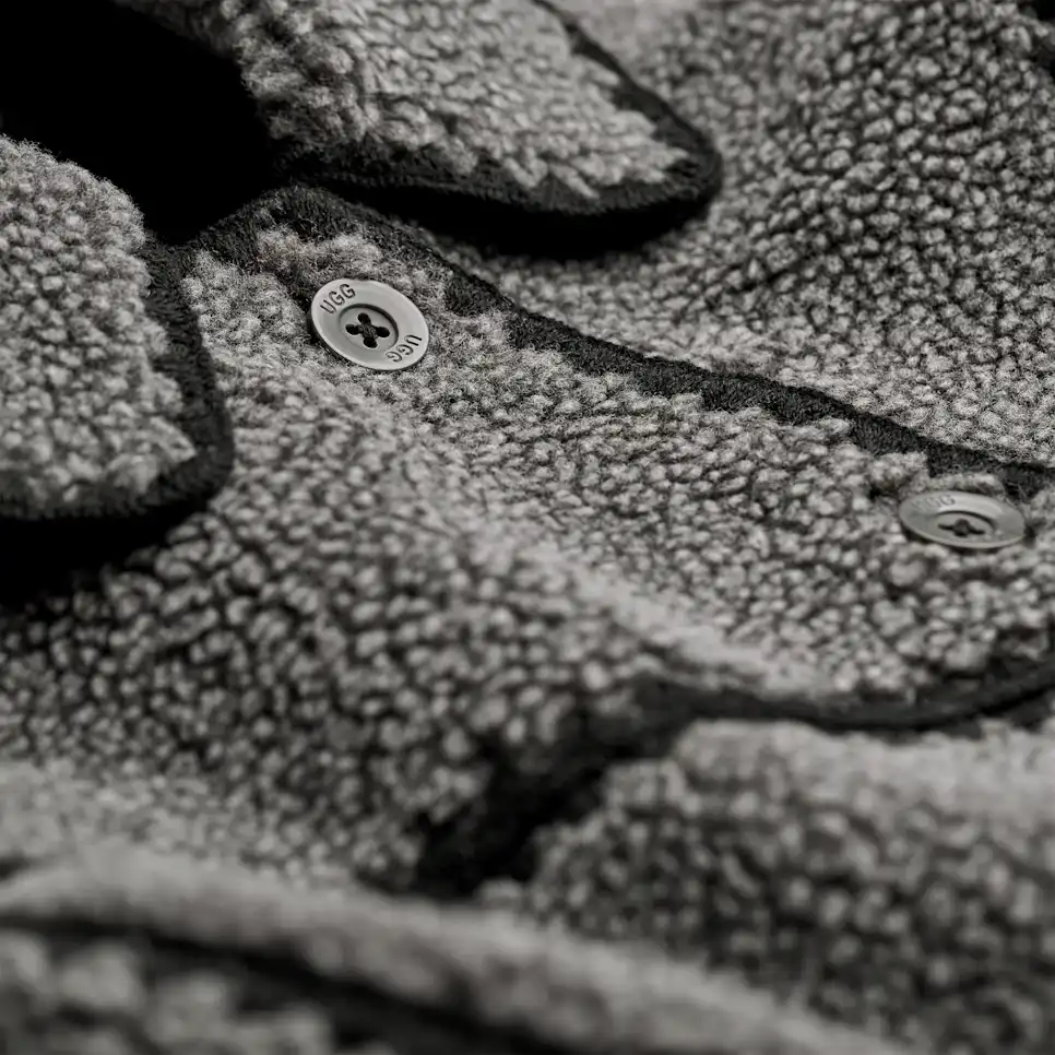 UGG Ellison UGGfluff Shell Jacket Charcoal - xiceditorial - xic editorial