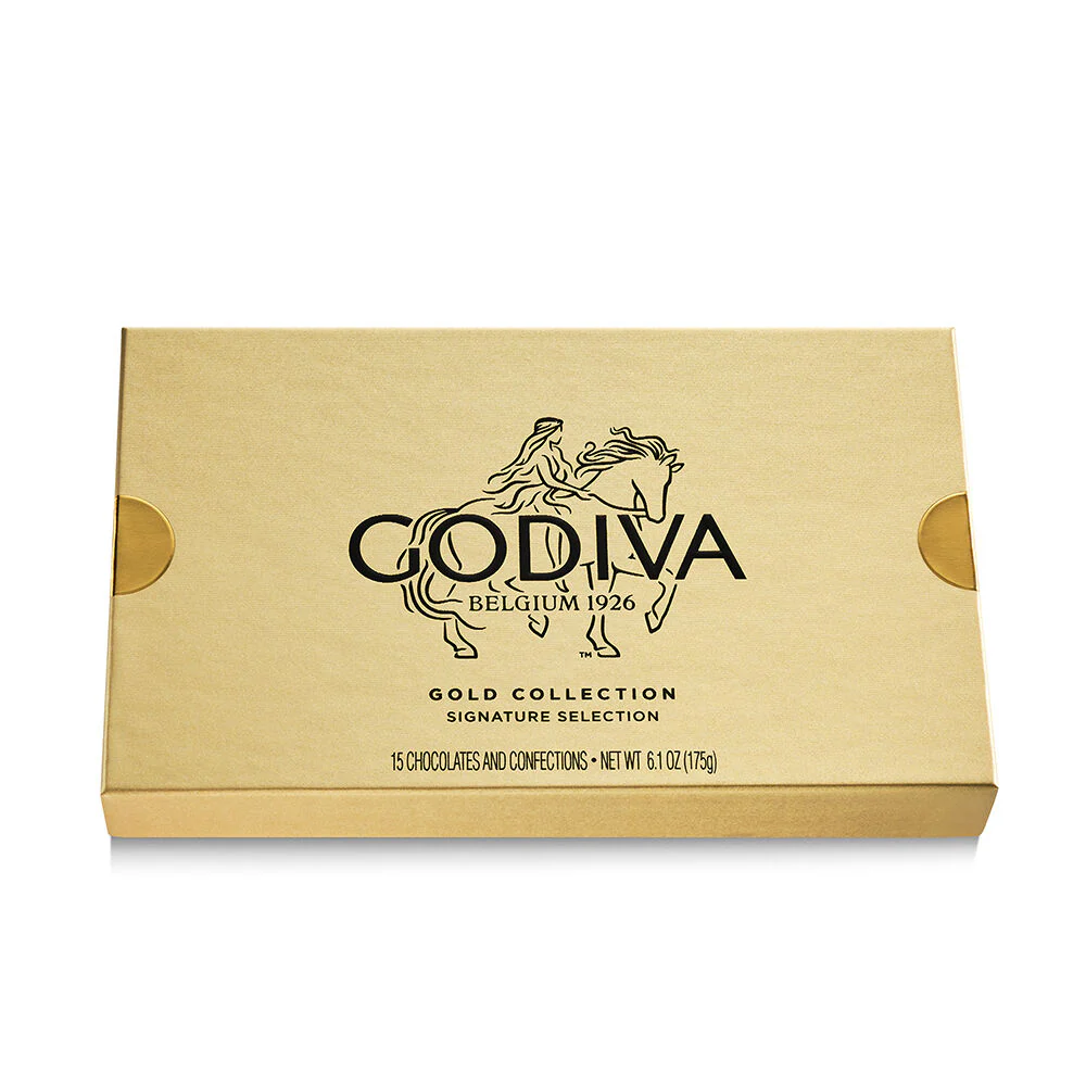 Godiva Assorted Chocolate Gold Gift Box 15pc - xiceditorial