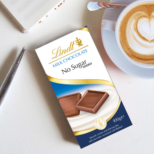 Lindt No Sugar Added Milk Chocolate Bar - xiceditorial - xic editorial