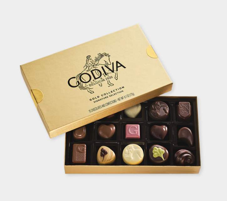 Godiva Assorted Chocolate Gold Gift Box 15pc - xiceditorial
