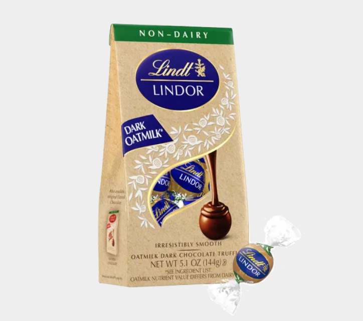 Lindt LINDOR Non-Dairy Oatmilk Dark Chocolate Truffles - xiceditorial