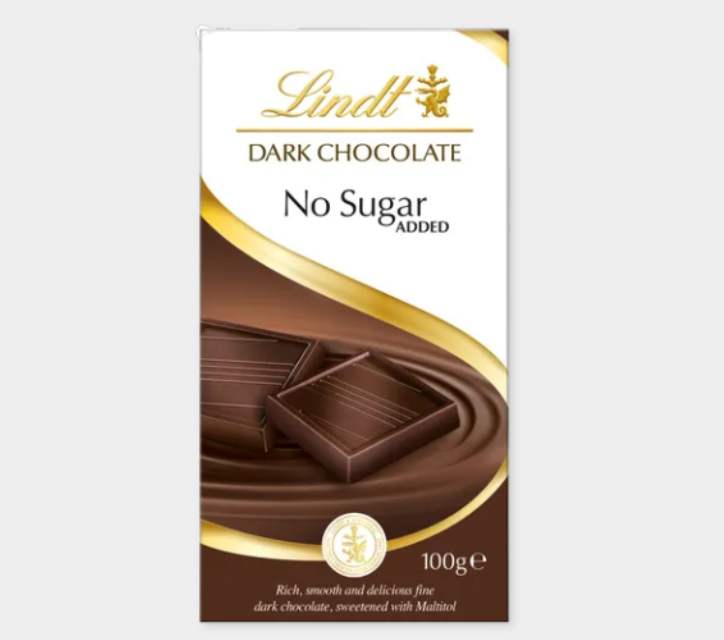 Lindt No Sugar Added Dark Chocolate Bar - xiceditorial - xic editorial