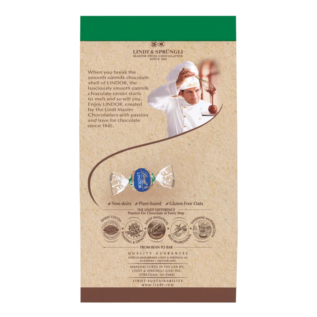 Lindt LINDOR Non-Dairy Oatmilk Dark Chocolate Truffles 5.1oz Bag - xiceditorial - xic editorial