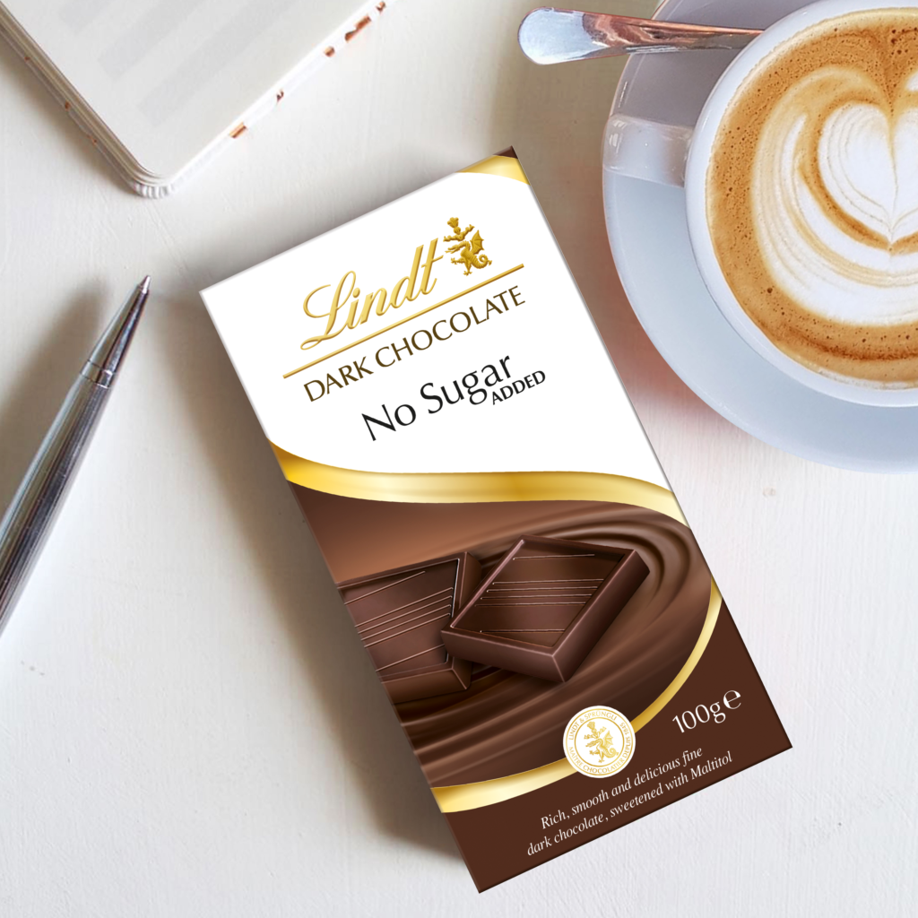 Lindt No Sugar Added Dark Chocolate Bar - xiceditorial - xic editorial