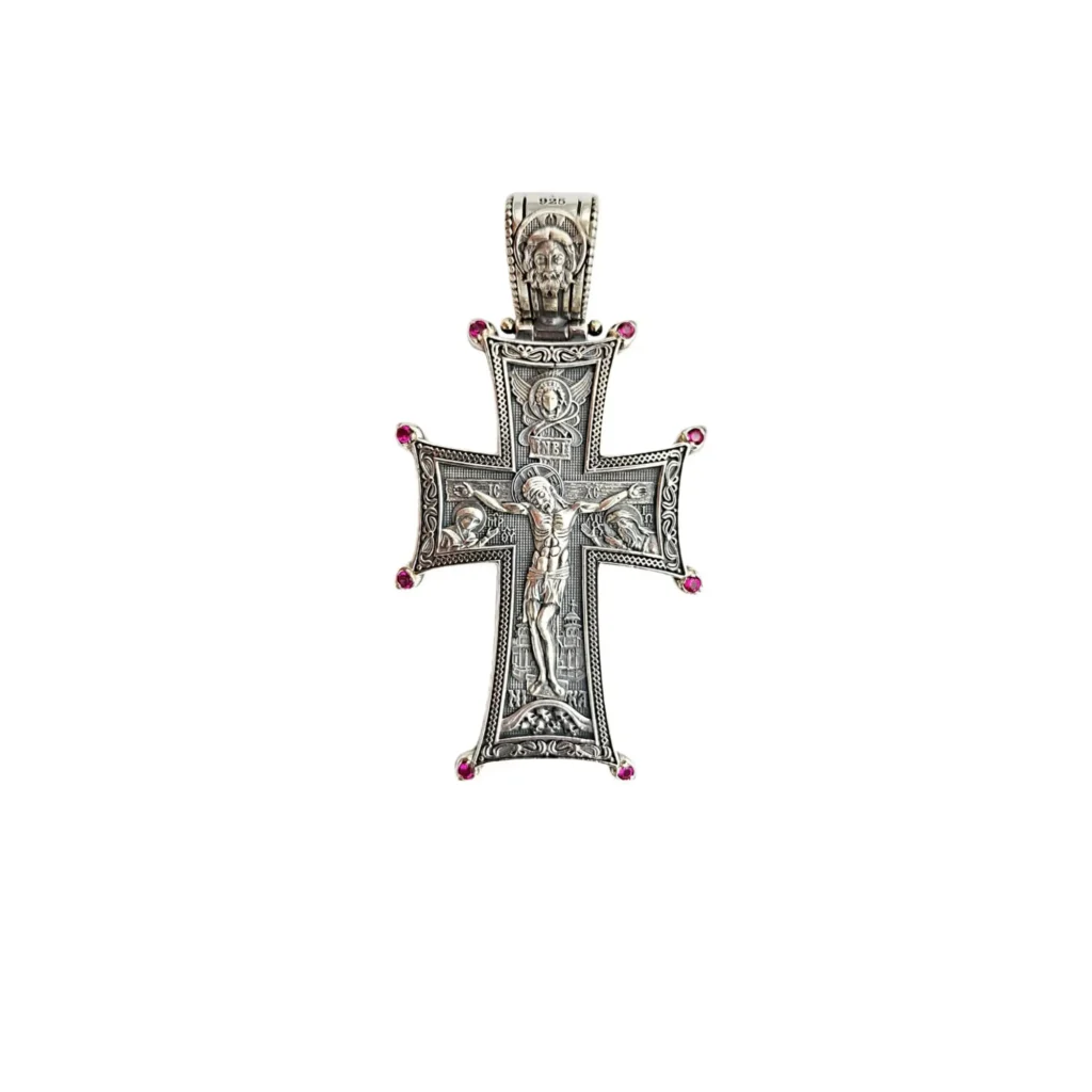 Byzantine Heritage Collection Handmade Silver Pendant Cross BHC-pc2fullsilver xiceditorial xic editorial