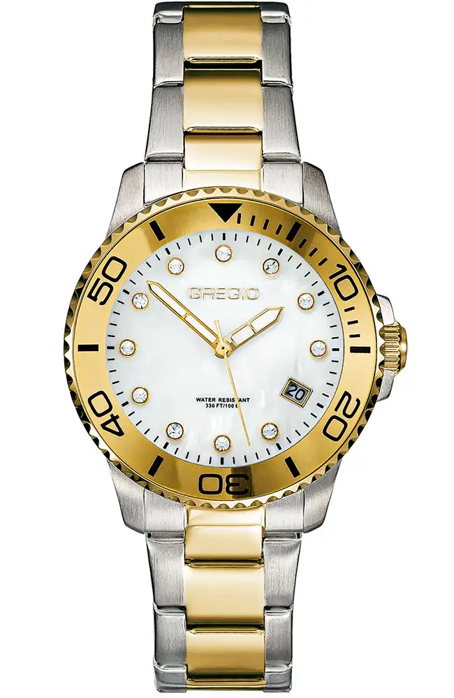 Gregio Divers Crystals GR530040 – Women’s Gold Stainless Steel Watch e-oro xiceditorila xic editorial