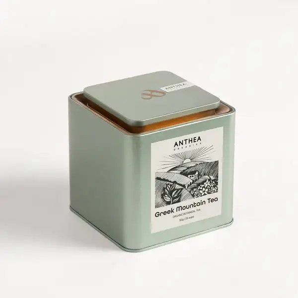 Organic Mountain Tea Anthea Organics – Loose Leaf 20g tin box - anthea organics xiceditorial xic editorial