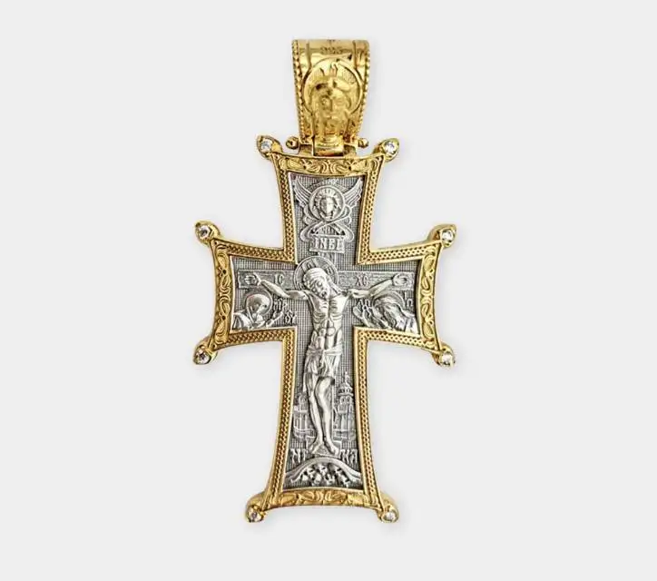 Byzantine Heritage Collection Handmade Silver Pendant Cross BHC-pc2 xiceditorial xic editorial