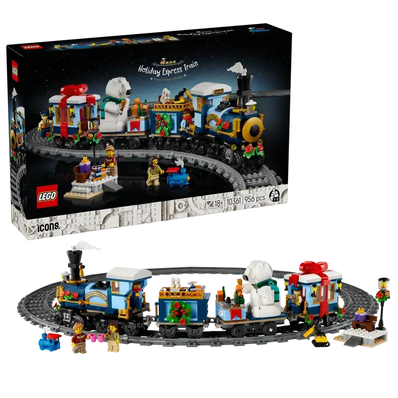 LEGO Icons Holiday Express Train 10361 Adult Building Set xiceditorial