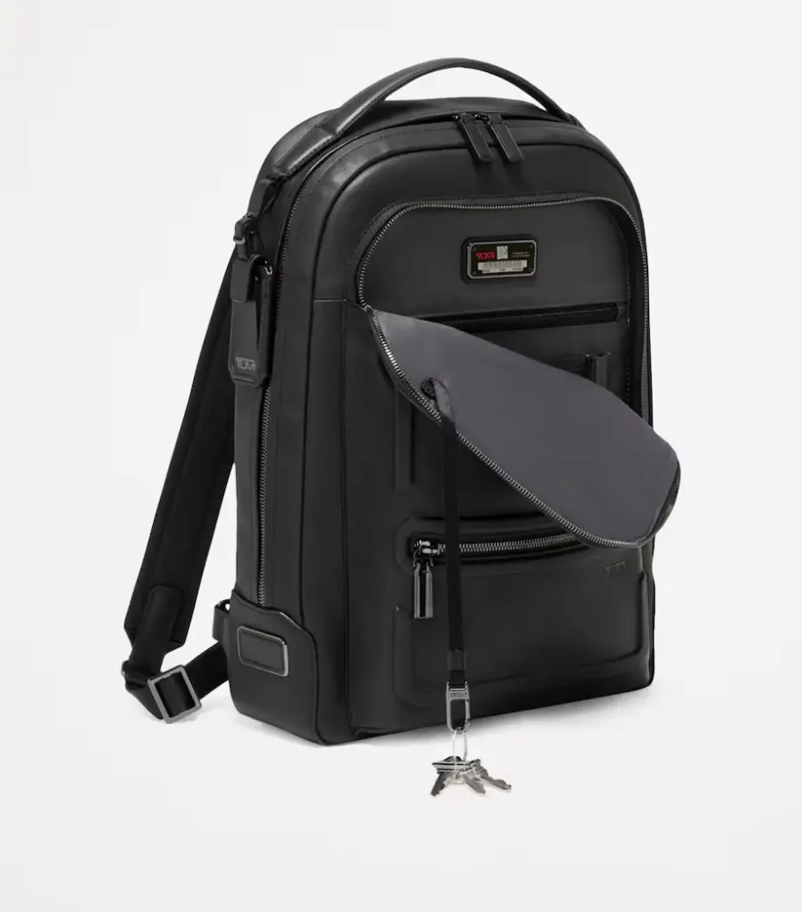 TUMI Leather Harrison Backpack for Work & Travel xiceditorial