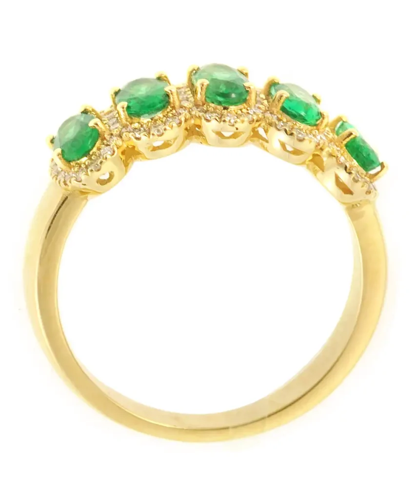 Pappas Jewels 18K Gold Diamond Emerald Ring - e-oro- pappas- jewels