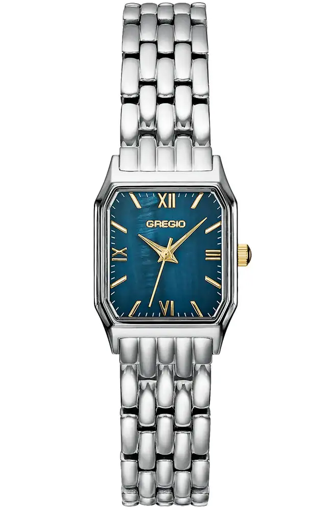 Gregio Sylvie Stainless Steel Watch with Blue Dial xiceditorial eoro pappas