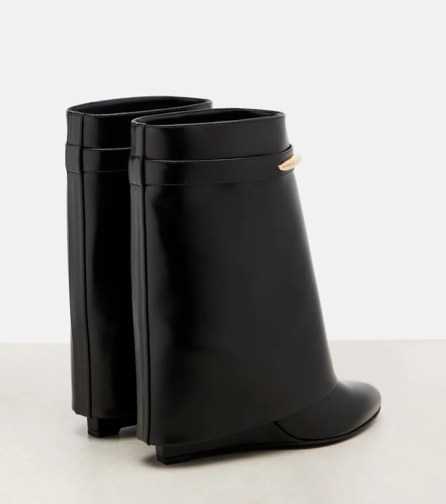 Givenchy Shark 95 Leather Mid-Calf Boots xiceditorial