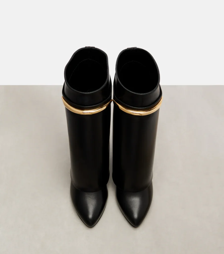 Givenchy Shark 95 Leather Mid-Calf Boots xiceditorial