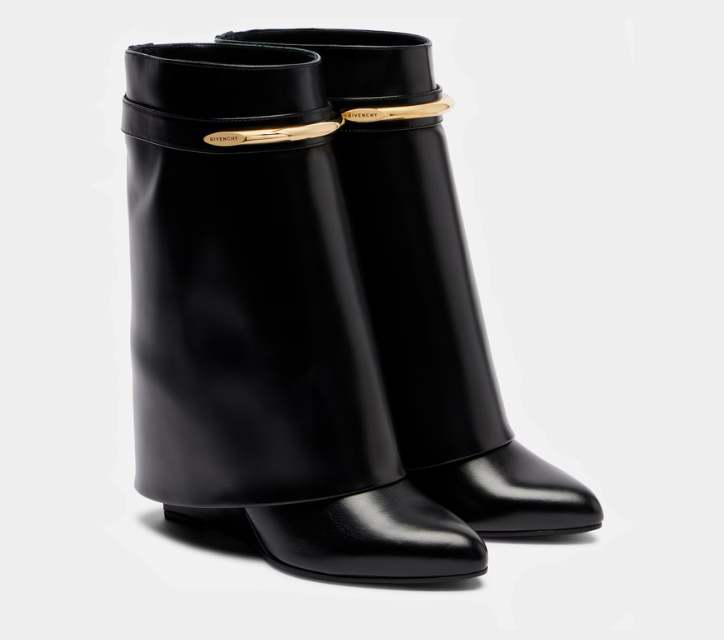 Givenchy Shark 95 Leather Mid-Calf Boots xiceditorial