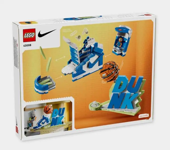 LEGO Nike Dunk Building Set 43008 Collectible Trainer xiceditorial