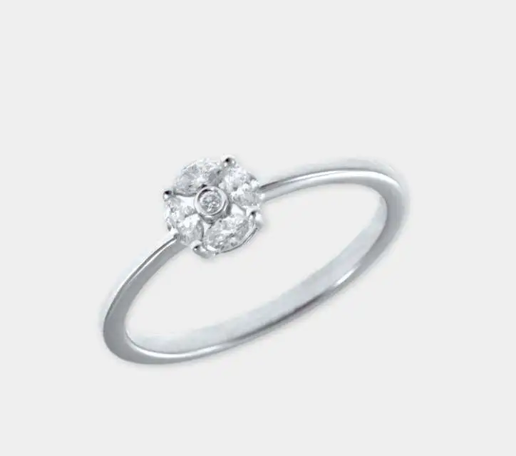 Pappas Jewels 18K White Gold Marquise Brilliant Solitaire Ring e-oro xiceditorial xic editorial