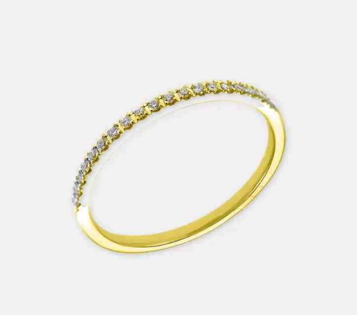 Pappas Jewels 18K Yellow Gold Brilliant Diamond Ring e-oro xiceditorial xic editorial