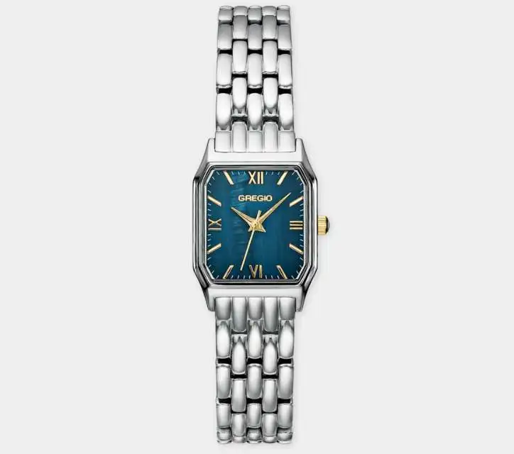 Gregio Sylvie Stainless Steel Watch with Blue Dial xiceditorial eoro pappas