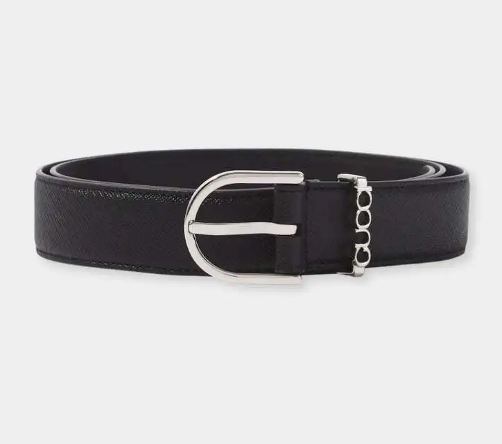 Gucci Gucci Script Leather Belt xiceditorial