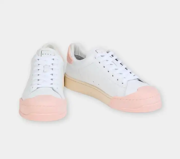 MARNI Dada leather sneakers pink xiceditorial