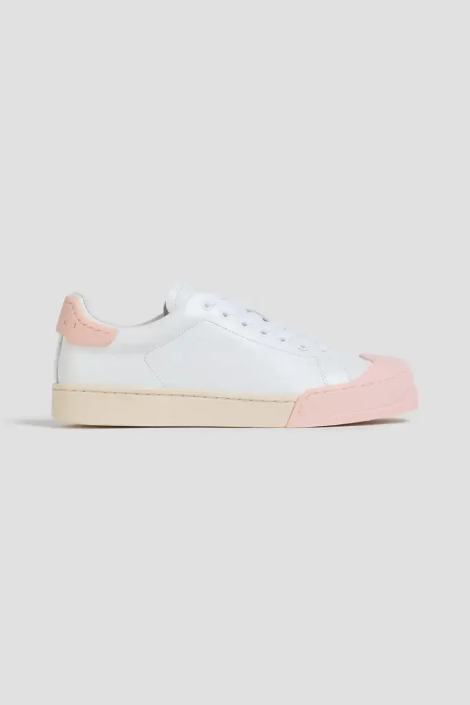 MARNI Dada leather sneakers pink xiceditorial