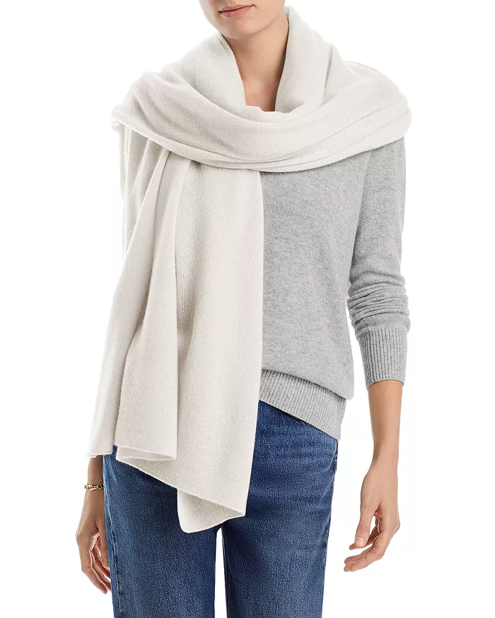 C by Bloomingdale’s 100% Cashmere Travel Wrap