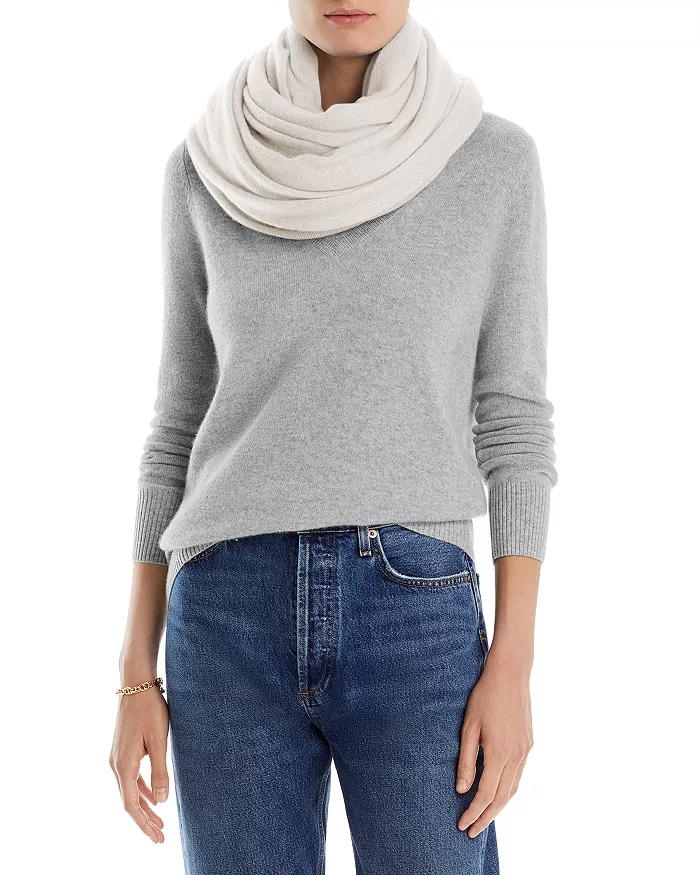 C by Bloomingdale’s 100% Cashmere Travel Wrap