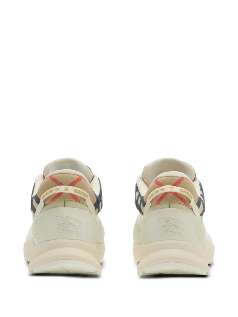Burberry check panelled sneakers