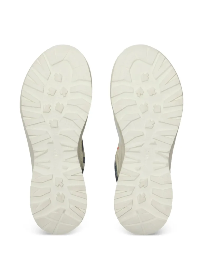 Burberry check panelled sneakers