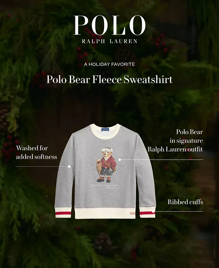 Polo Ralph Lauren Boys Polo Bear Fleece Sweatshirt