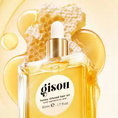 GISOU Honey Infused Hair Oil for Shine, Frizz Control and Hydration xiceditorial