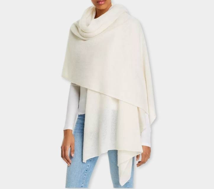 C by Bloomingdale’s 100% Cashmere Travel Wrap