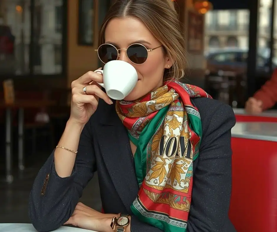 outfit with scarf