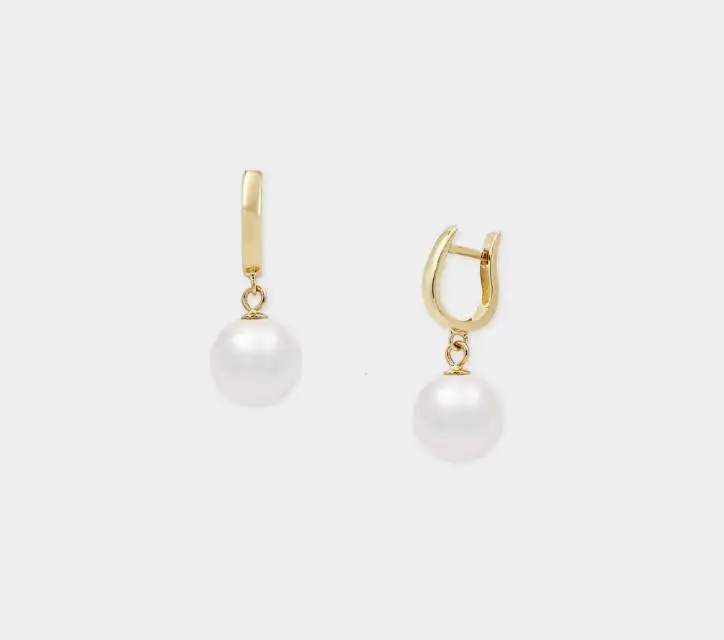 pappas jewels 14k pearl drop earrings