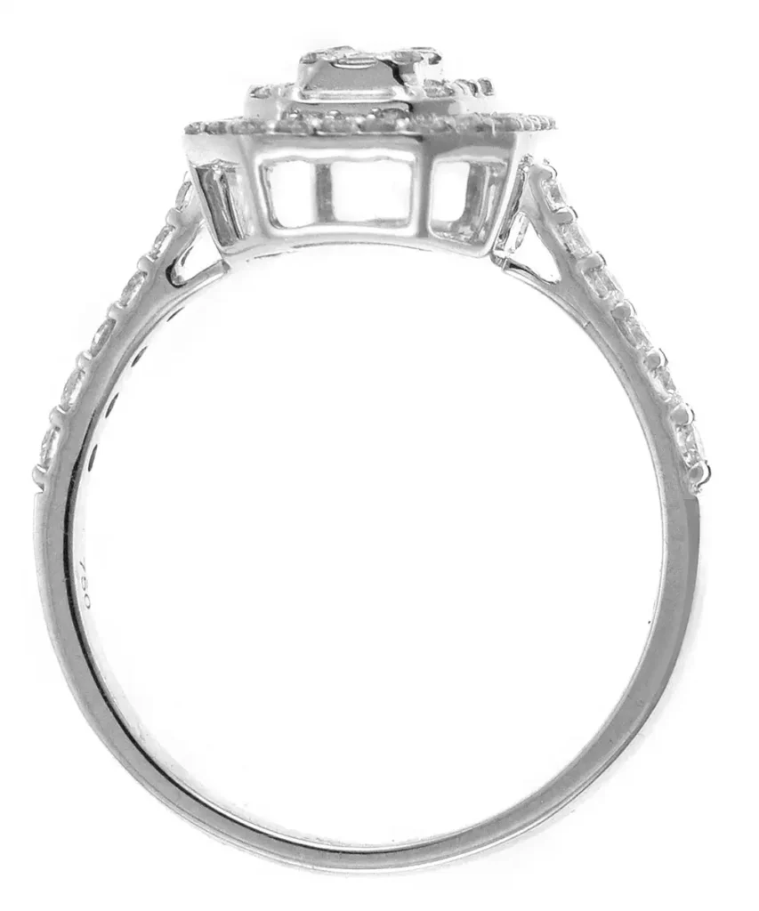 eoro.gr-Pappas Jewels 18K White Gold Solitaire Ring -with Diamonds -xiceditorial