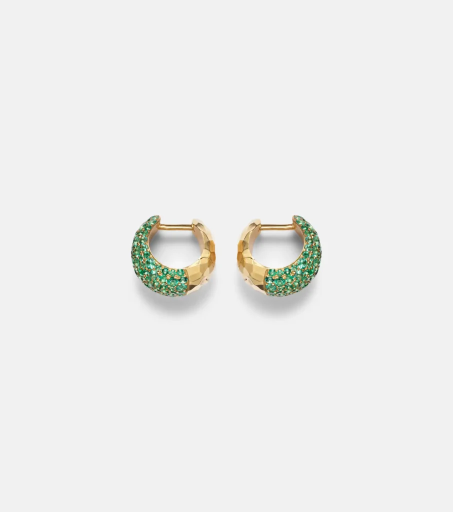 Octavia Elizabeth Icon Poppy 18kt Gold Hoop Earrings xiceditorial