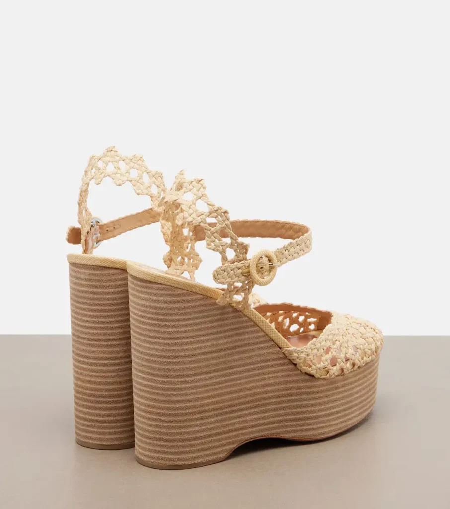 Bossa Nova raffia wedge sandals xiceditorial